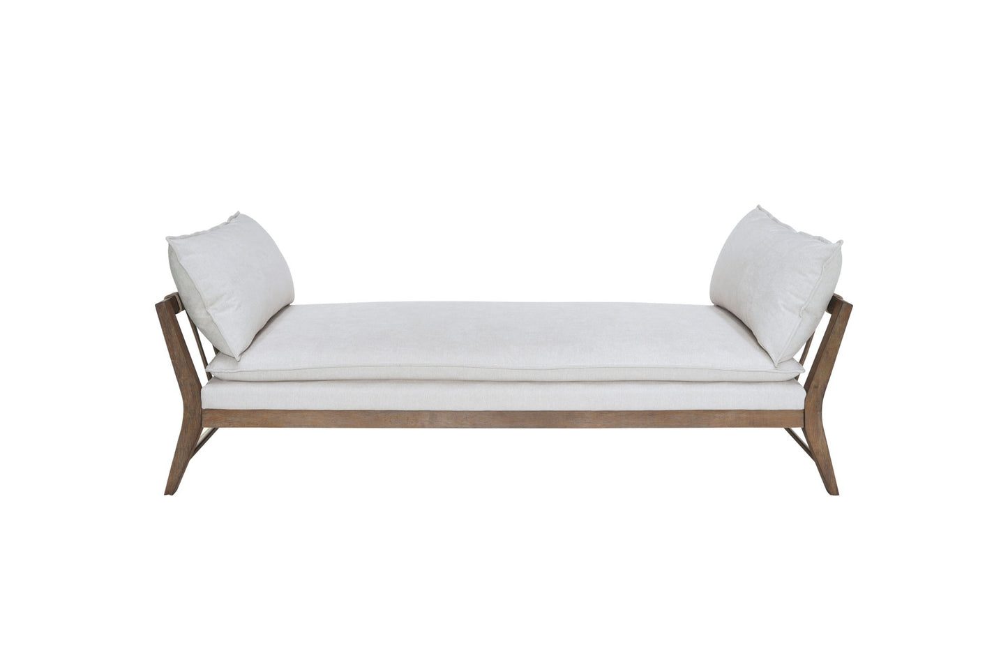 Daybed With Strap Detail - White