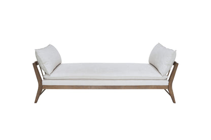Daybed With Strap Detail - White
