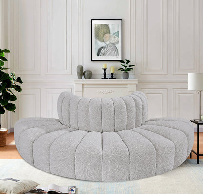 Arc - Boucle Fabric 4 Piece Modular Sofa