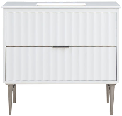 Modernist - Bathroom Vanity With Chrome Legs