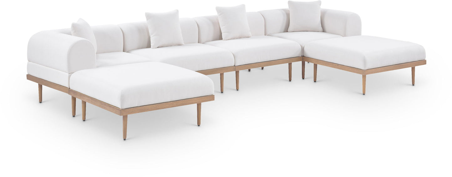 Laguna - 6 Piece 142" Outdoor Patio Modular Sectional