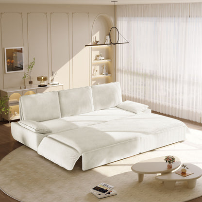 King Size Pull Out Sofa Bed, 3 In 1 Convertible Multifunctional