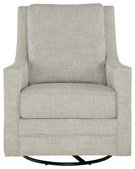 Kambria - Swivel Glider Accent Chair - Fog