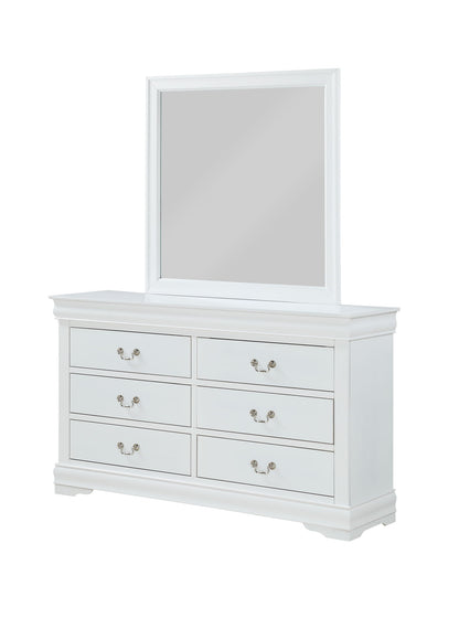 Louis Philip - Queen 5 Piece Bedroom Set - White
