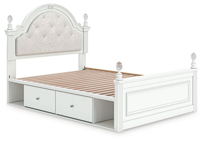 Kozlani - Upholstered Panel Storage Bed