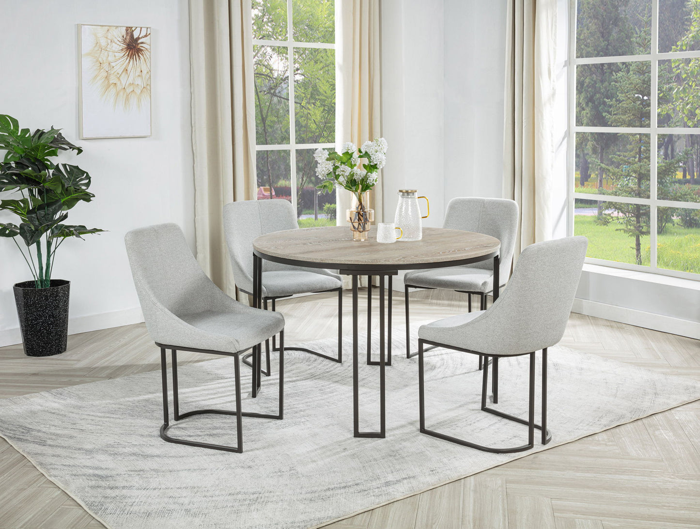 Verano - Dining Table - Natural / Black
