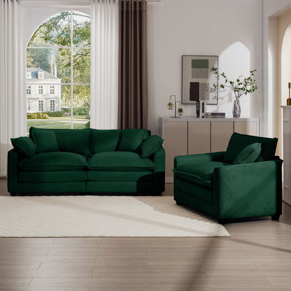 Elegant Oversized Sectional Sofa Set With Deep Seats And Flexible Layout