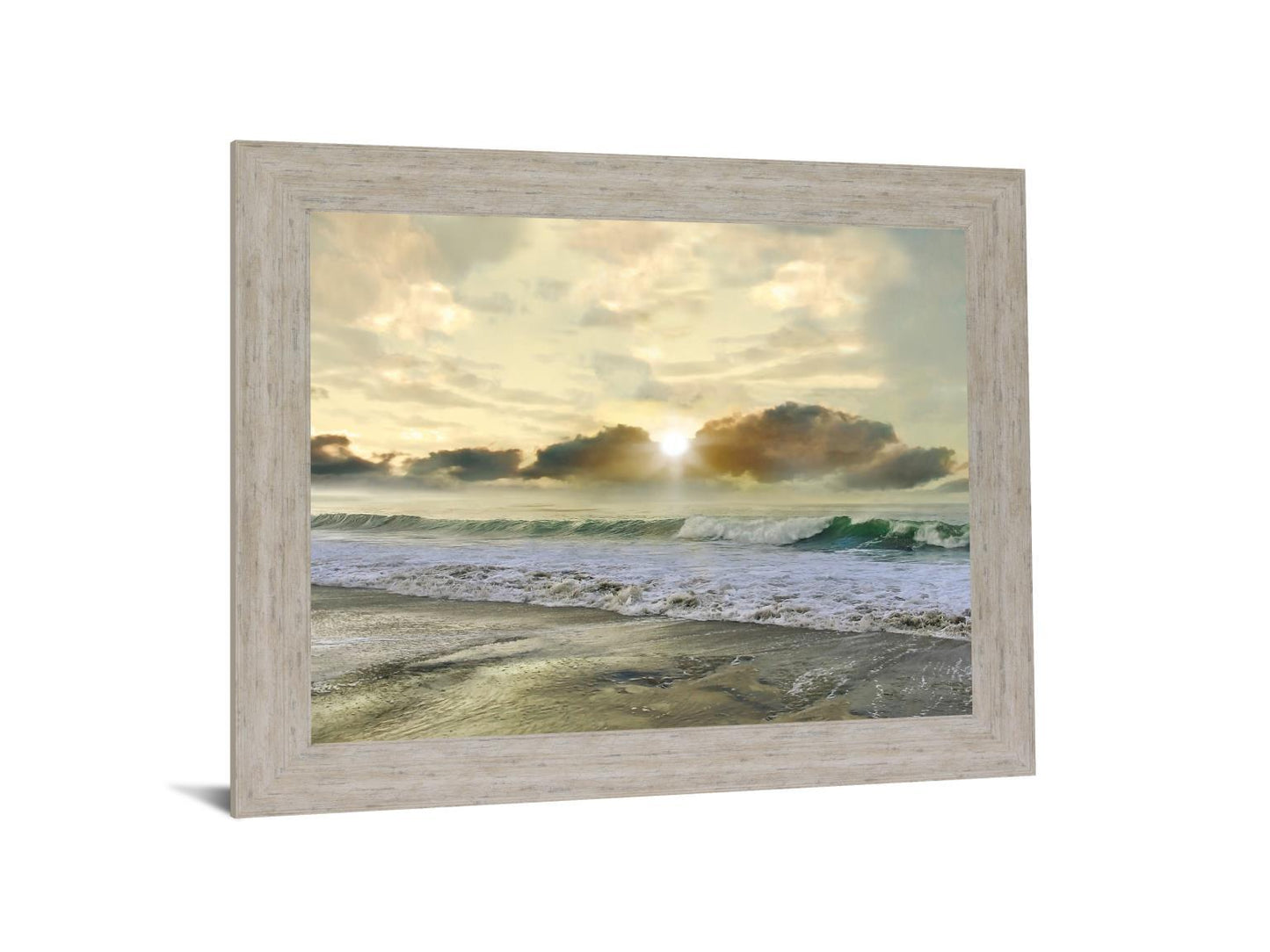 Sunlit Breakers - 28" x 34" Framed Wall Art