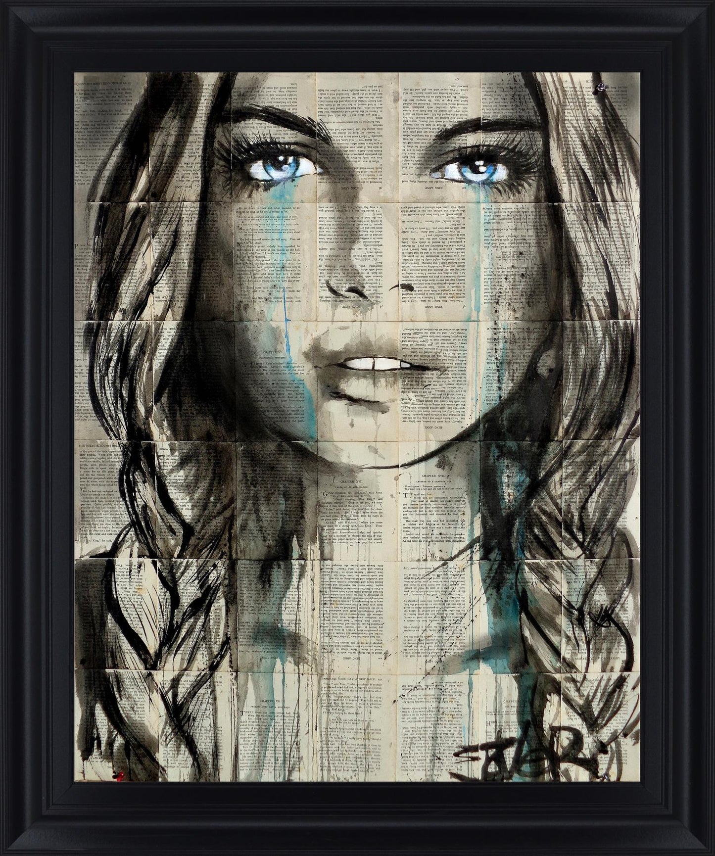 Blue Vision - 28" x 34" Framed Wall Art