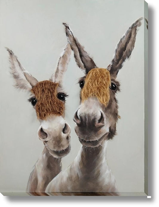 Curious Duo - 30" x 40" Framed Wall Art