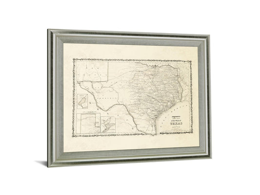 Aged Cartographer - 28" x 34" Framed Wall Art