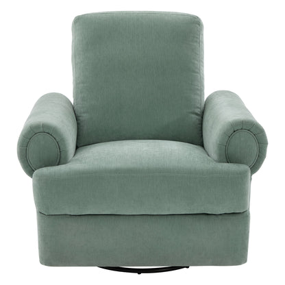 Manual Swivel Recliner Rocker Chair With Adjustable Backrest
