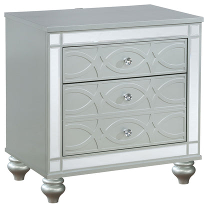Menlo - 2 Drawer Nightstand - Gray