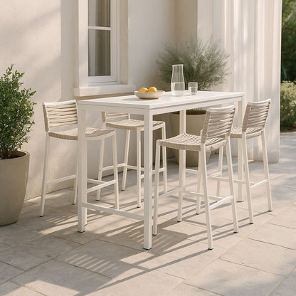 Maldives - Rope Outdoor Patio Bar Stool (Set of 2)