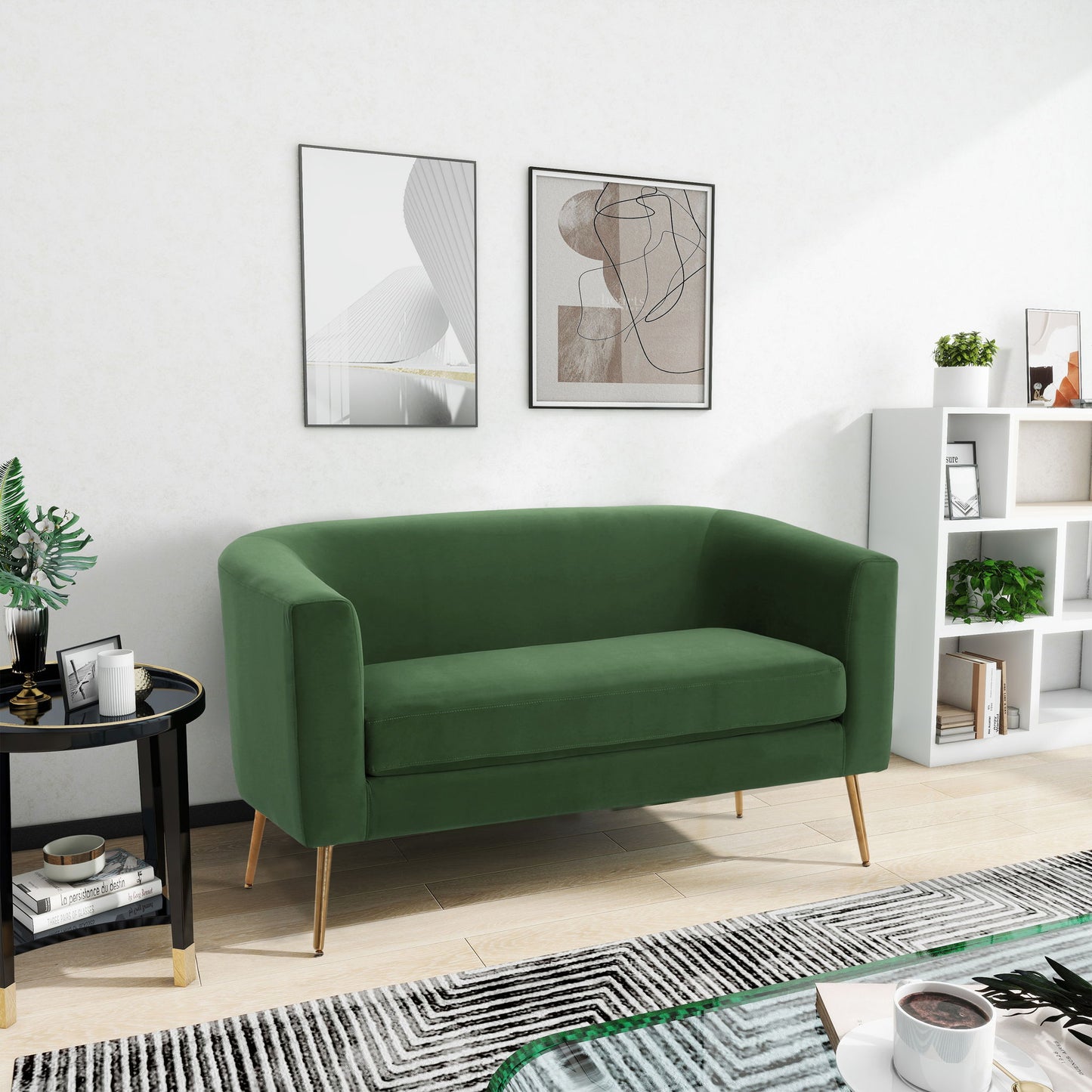 Modern Elegant Design Style Loveseat