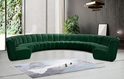 Infinity - 9 Piece Velvet Modular Sectional