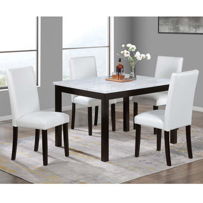 Dining Table With 4 Upholstered Side Chairs