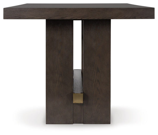 Burkhaus - Rectangular Dining Room Counter Table - Dark Brown
