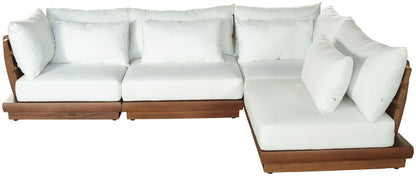 Mirella - 4 Piece Water Resistant Fabric Outdoor Patio Modular Sectional