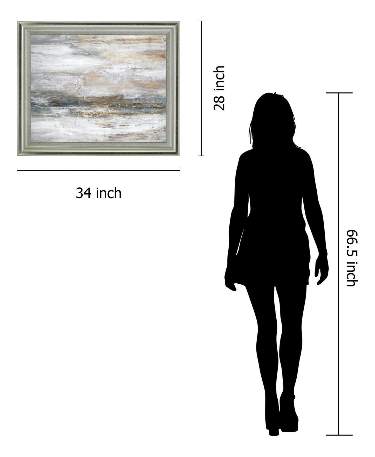 Dusty Drift - 28" x 34" Framed Wall Art