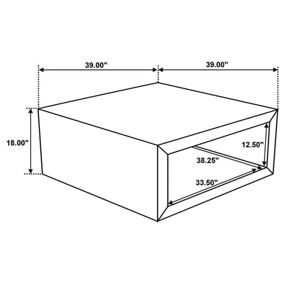 Mesa - Square Coffee Table - Natural
