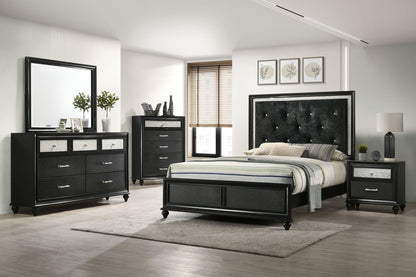 Lila - Dresser And Mirror - Black