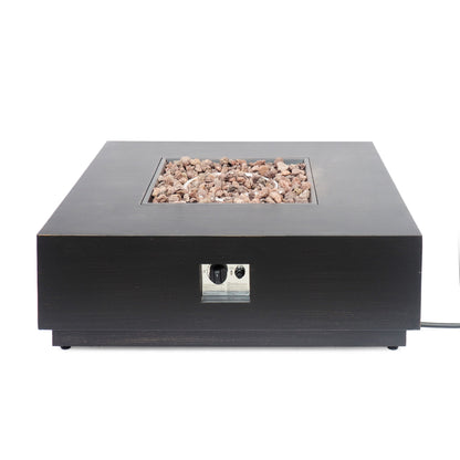 Modern Square Fire Pit With 50, 000 Btu