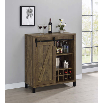 Arcata - Sliding Door Bar Cabinet - Oak