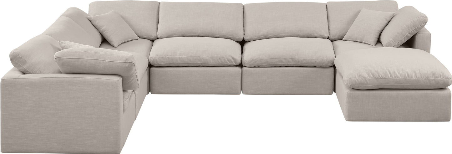 Indulge - Linen 7 Piece Modular Sectional