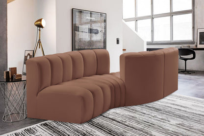 Arc - Faux Leather 4 Piece Sofa