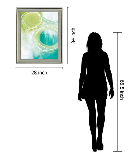 Verdant Orbit - 28" x 34" Framed Wall Art