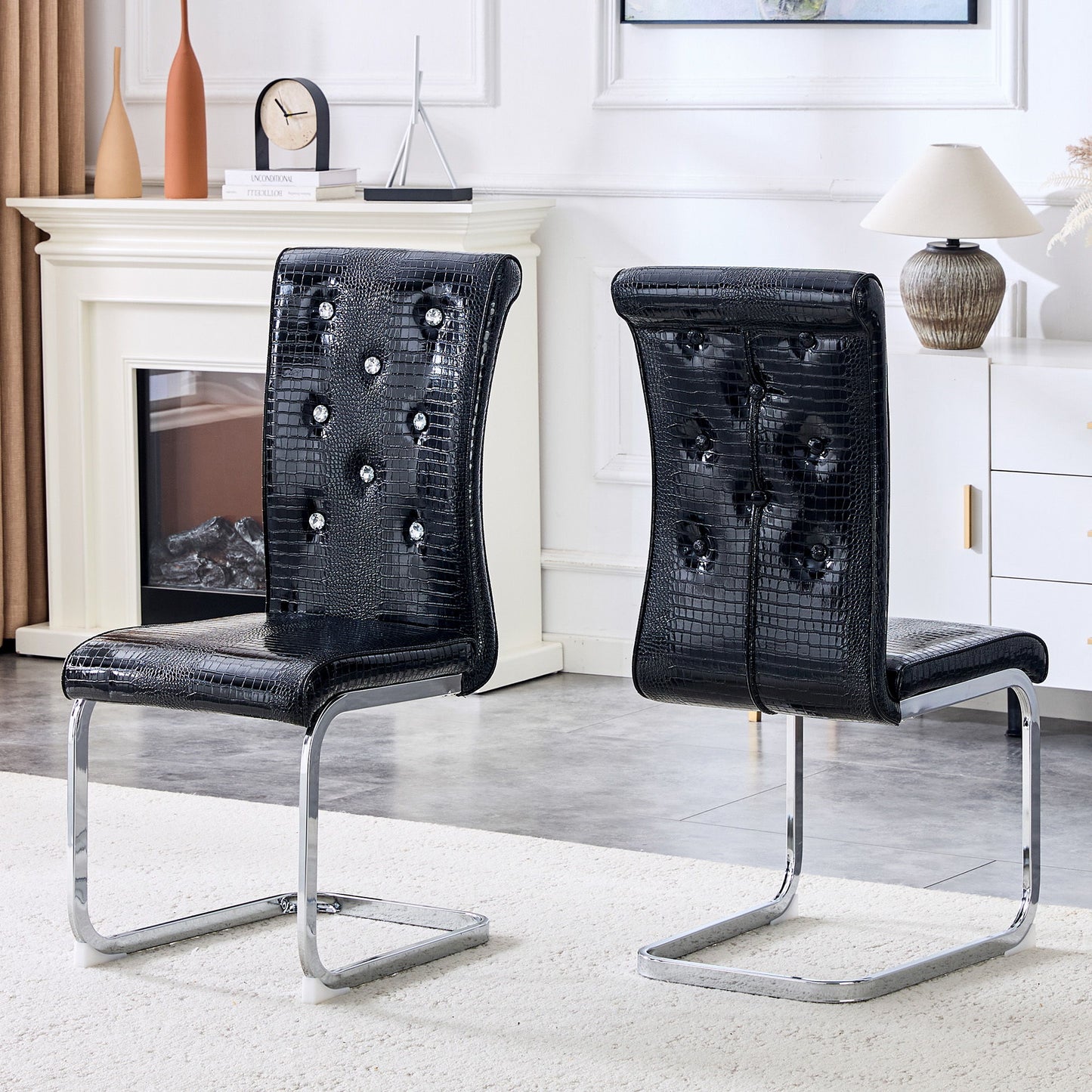 Elegant Design Upholstered Dining Chairs