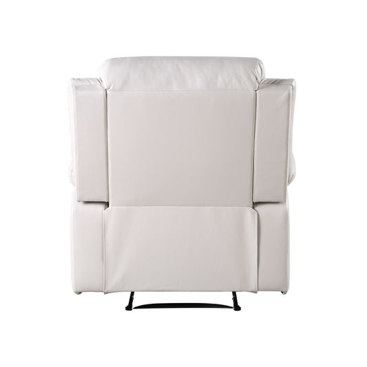 Eilbra - Synthetic Leather Power Motion Recliner - Beige