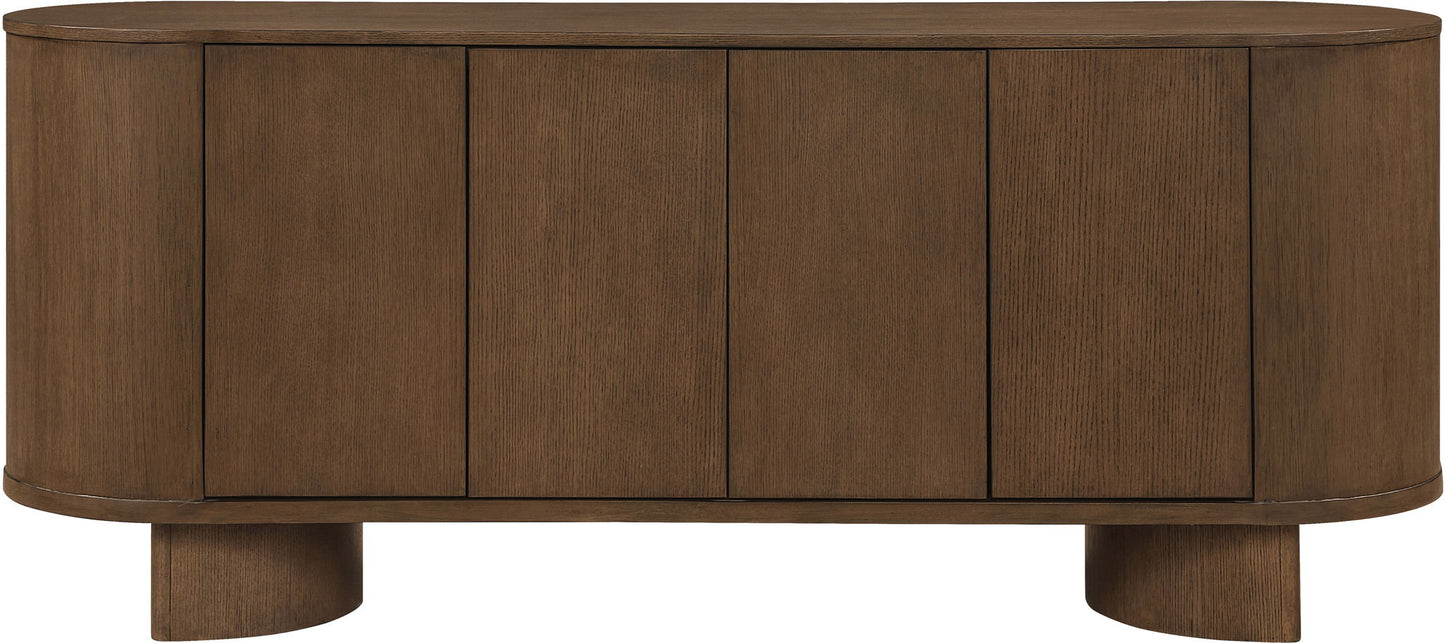 Caldra - Oak Veneer And Solid Wood Sideboard / Buffet