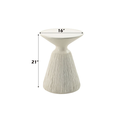 Duane - Accent Table - Natural White