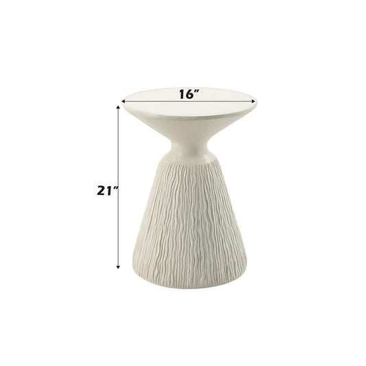 Duane - Accent Table - Natural White