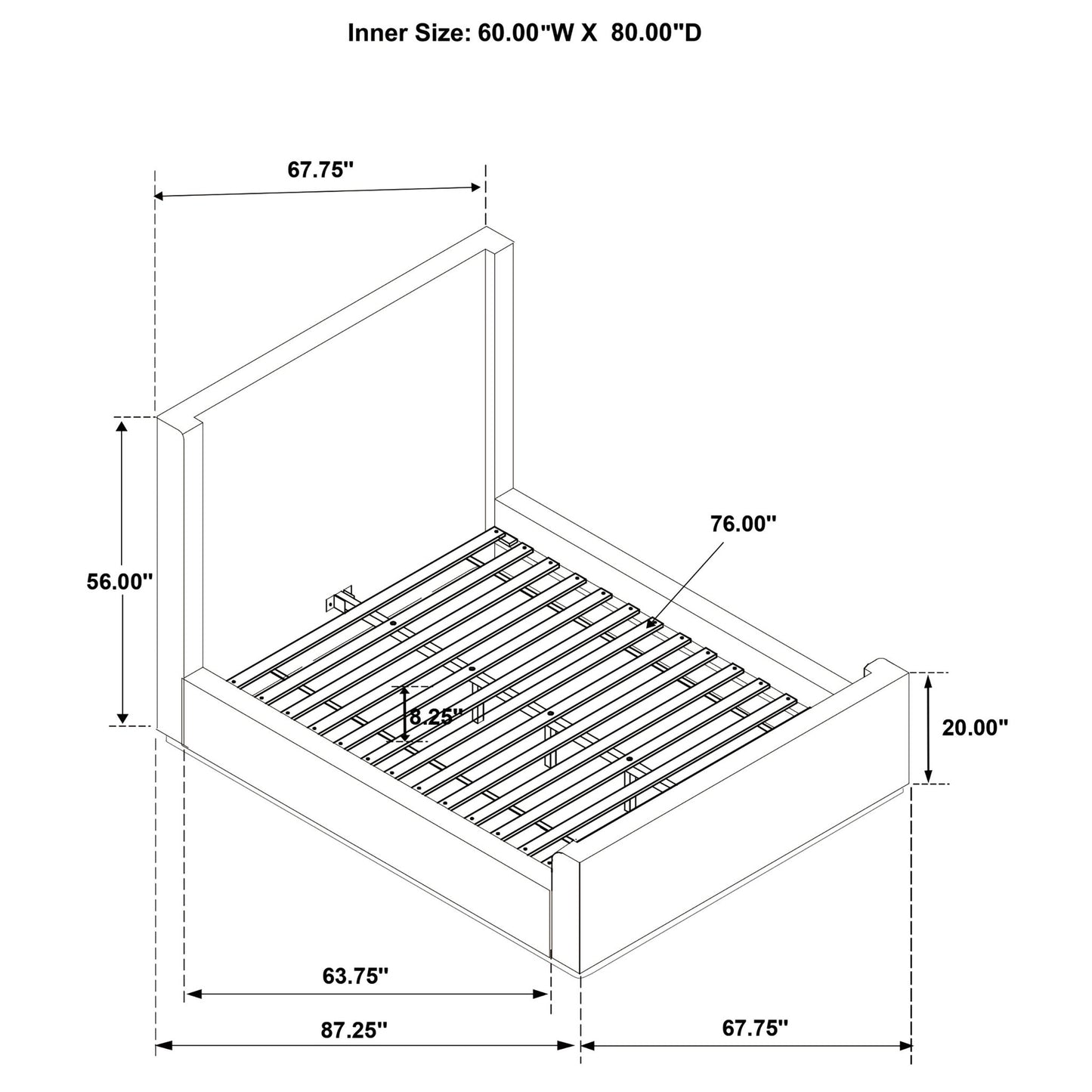 Vindra - Queen Sleigh Bed - Cream