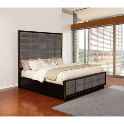 Drea - California King Panel Bed - Brown
