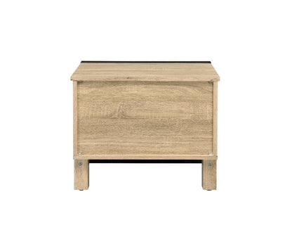 Erasto - Accent Table - Oak & Black