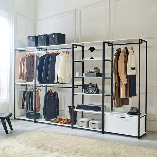 Fiona - Freestanding Walk-In Closet System - White