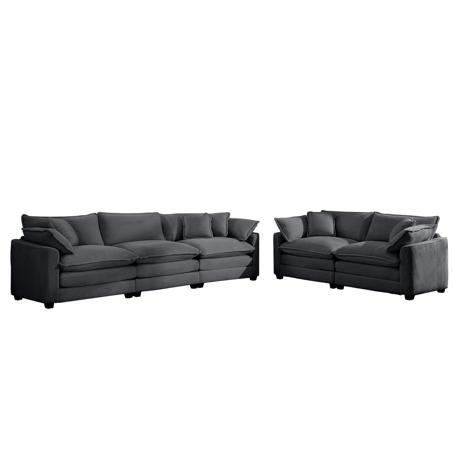 Elegant Oversized Sectional Sofa Set With Deep Seats And Flexible Layout