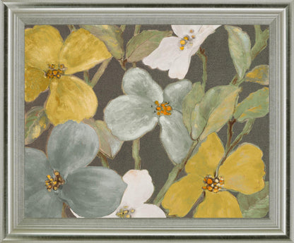 Golden Petal Whisper - 28" x 34" Framed Wall Art