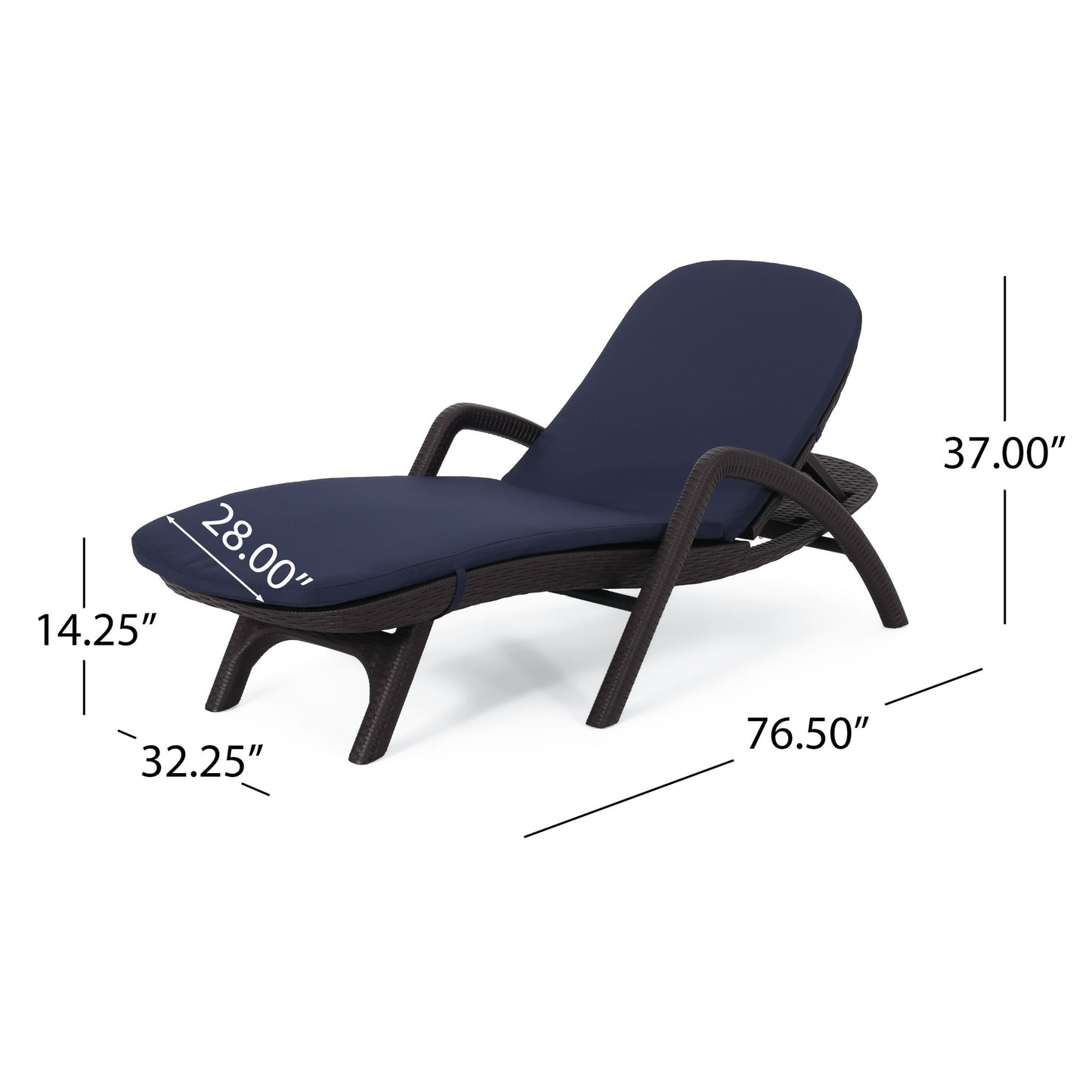 Mikael - Chaise Lounge With Cushion