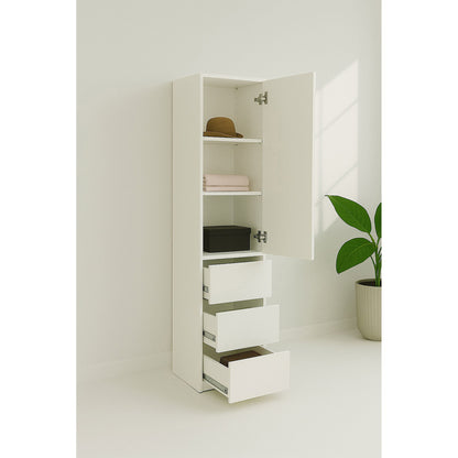 Elise - Modular Closet System & Mirror - White