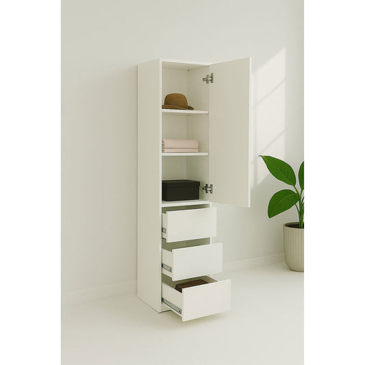 Elise - Modular Closet System & Mirror - White