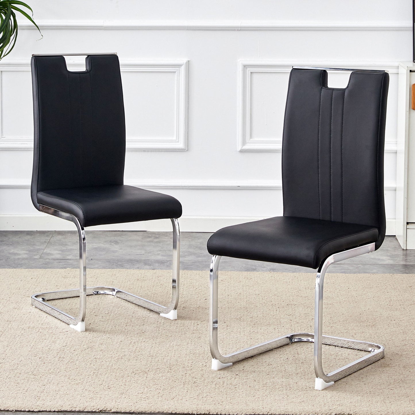 Bow Shaped Chairs, Ergonomic Design, Non Slip Base