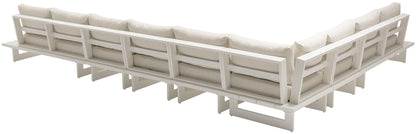 Maldives - 7 Piece Water Resistant Outdoor Patio Modular Sectional With White Base