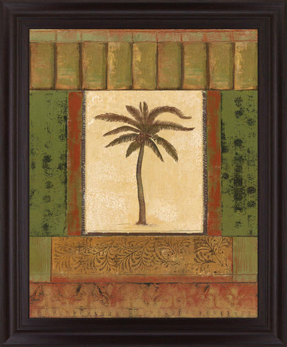Verdant Palmway - 28" x 34" Framed Wall Art