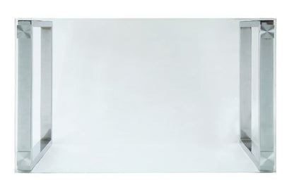 Abraham - Dining Table - Clear Glass Top & Chrome