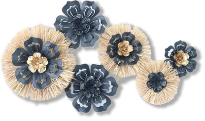 Sable Petal Flourish - 20" x 36" Framed Wall Art